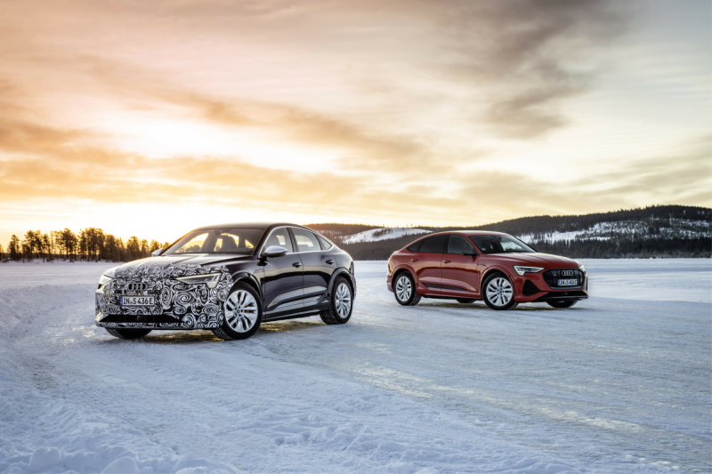 2023 Audi SQ8 e-tron prototype and 2022 Audi e-tron S