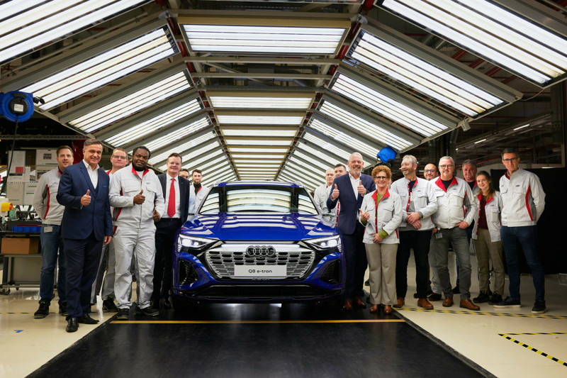 Audi Q8 e-tron production started december 14. 2022