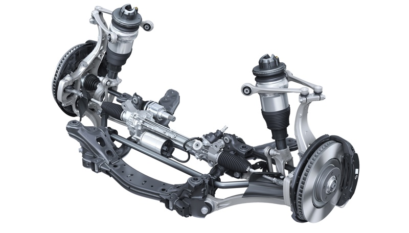 Audi A6 front suspension with adaptive air suspension