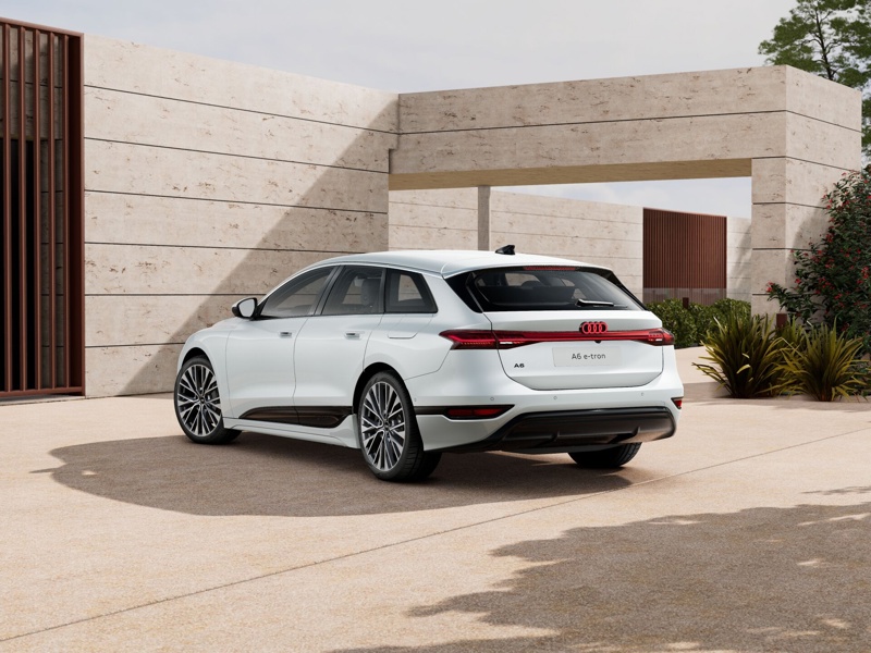 Audi A6 e-tron in glacier white