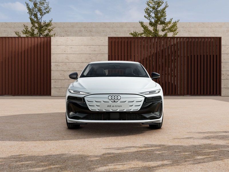 Audi A6 e-tron S-line with black optics