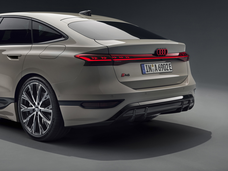 Audi A6 e-tron with OLED taillights