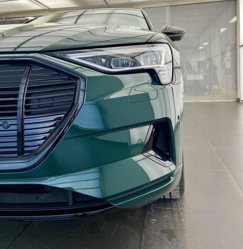 Audi e-tron in Goodwood Green