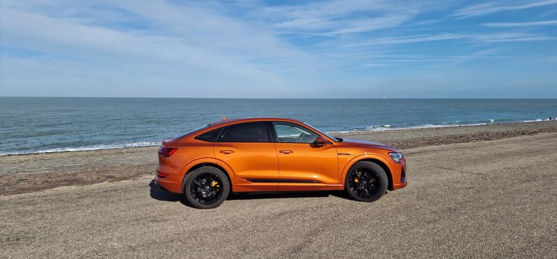 Audi e-tron in Orange Flame