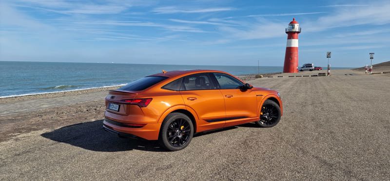 Audi e-tron in Orange Flame