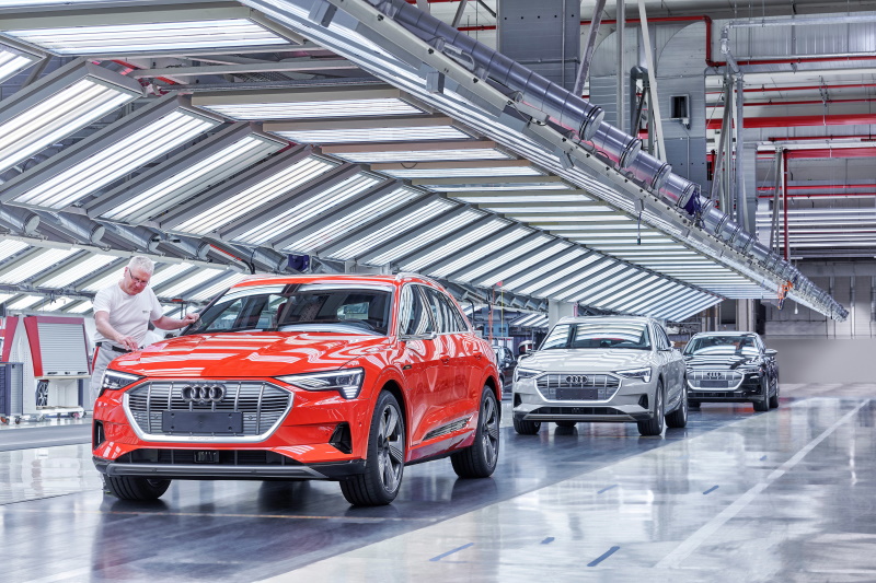 Produksjon av Audi e-tron startet uke 36 2018