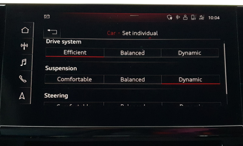 Individual settings