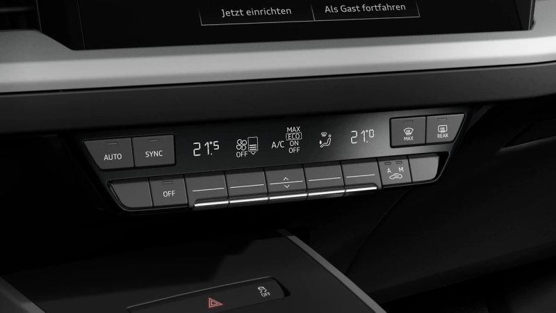 3 zone climate control system with an individual temp for driver/passenger