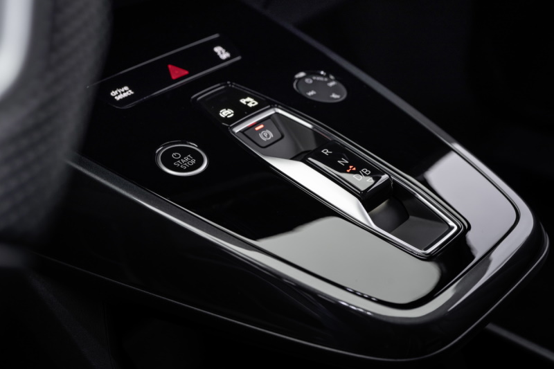 Center console with start/stop button
