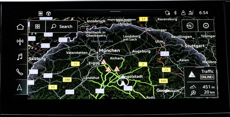 Navigation in MMI Main screen