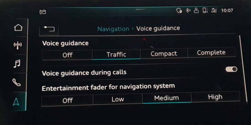You can control how much voice guidance you need