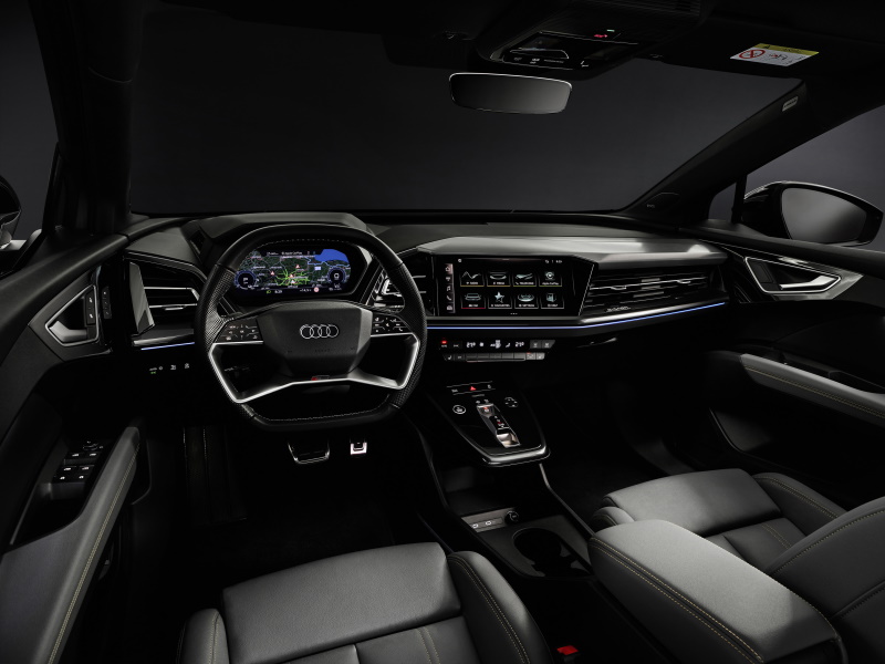 Audi Q4 User interface and operationseversing light