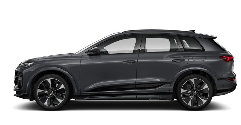 Audi Q6 e-tron in magnetic gray