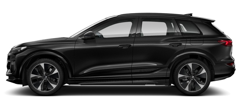 Audi Q6 e-tron in Mythos black