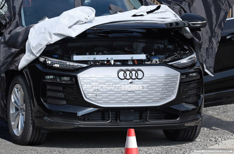Audi Q6 e-tron under the hood