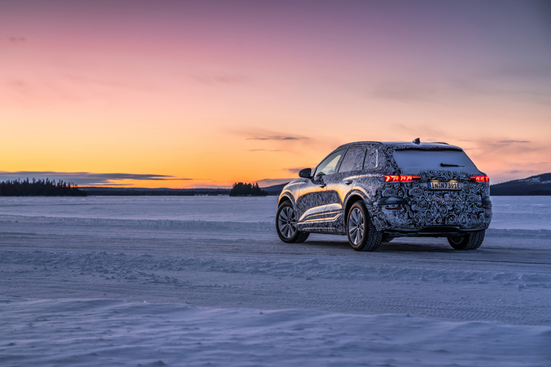 Audi Q6 prototype wintertesting