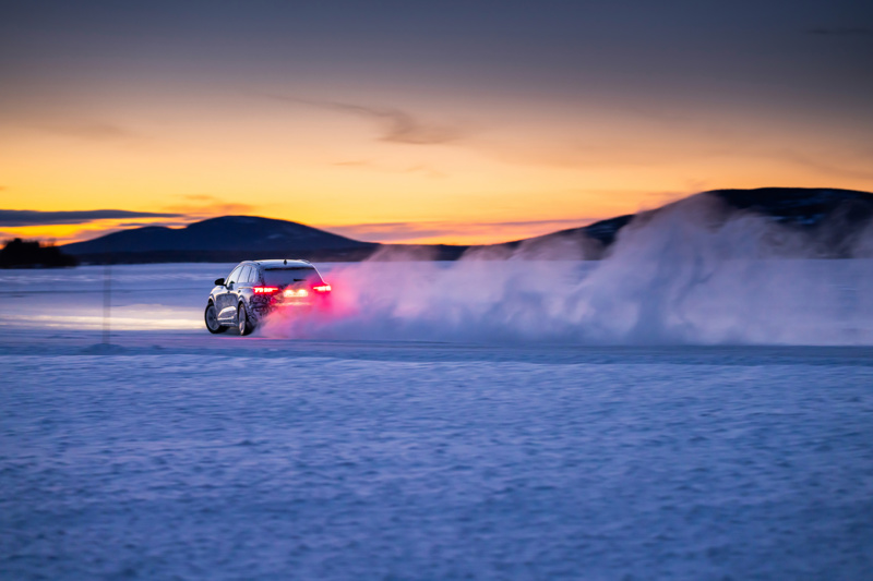 Audi Q6 prototype wintertesting