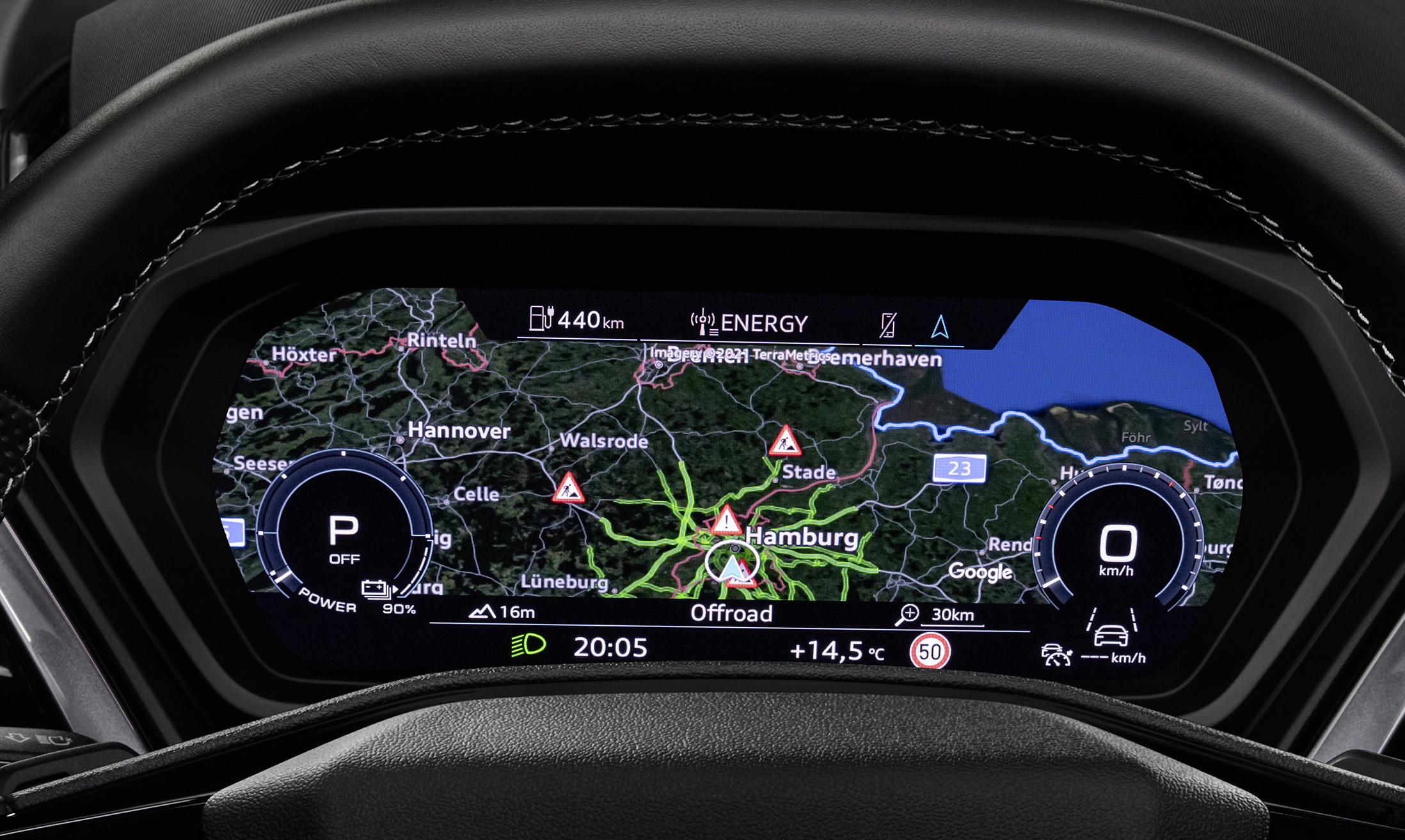 Audi connect gir Google satellittkart på utvalgte modeller